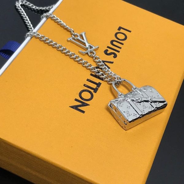 18K Louis Monogram Chain Bag Necklace - 图片 9
