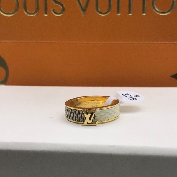 18K Louis Leather Set of 2 Rings - 图片 7