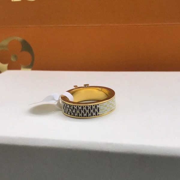 18K Louis Leather Set of 2 Rings - 图片 3