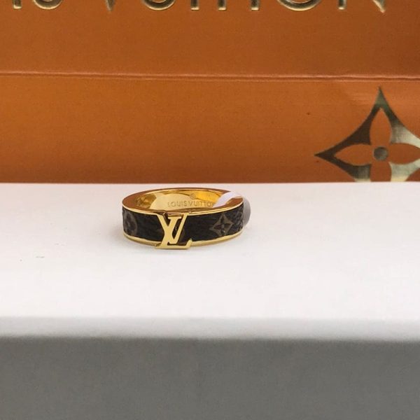 18K Louis Leather Set of 2 Rings - 图片 5