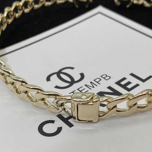 18K Interlocking CC Cuff Logo Choker Necklaces - 图片 6