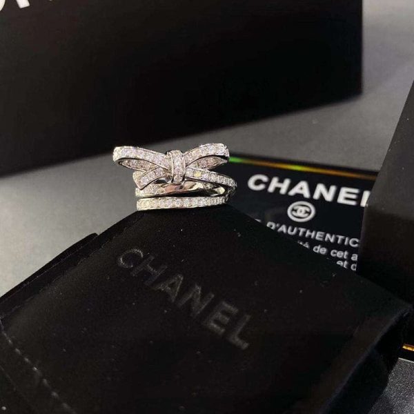 18K CC Diamonds Knot Ring - 图片 6