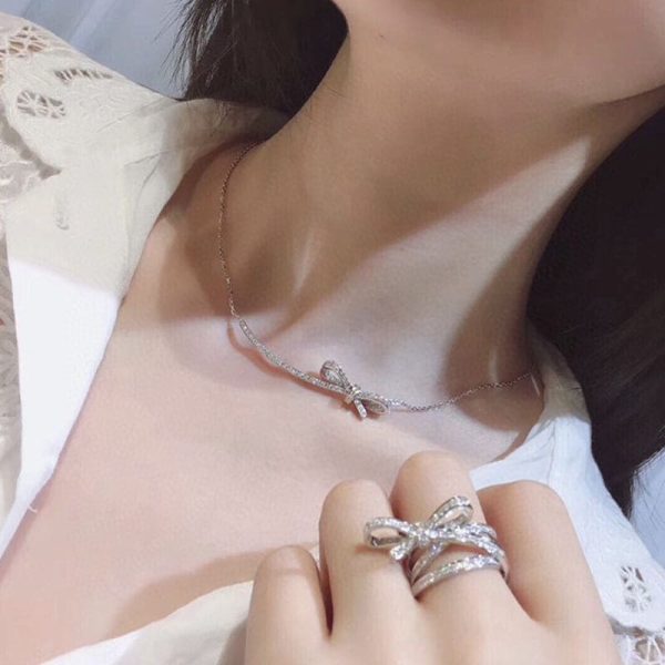 18K CC Diamonds Knot Ring - 图片 3