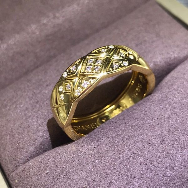 18K Yellow Gold CC Coco Crush Diamonds Ring - 图片 3