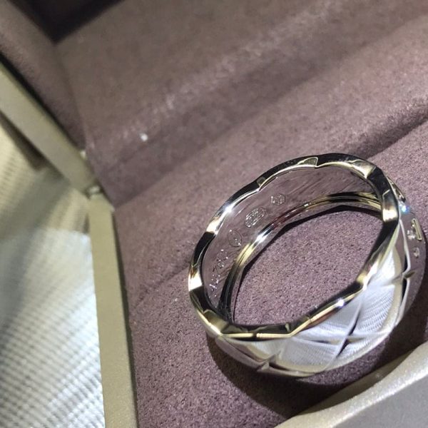 18K White Gold CC Coco Crush Diamonds Ring - 图片 4