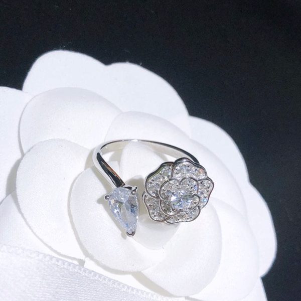 18K CC Diamond Camelia Precieux Ring - 图片 4