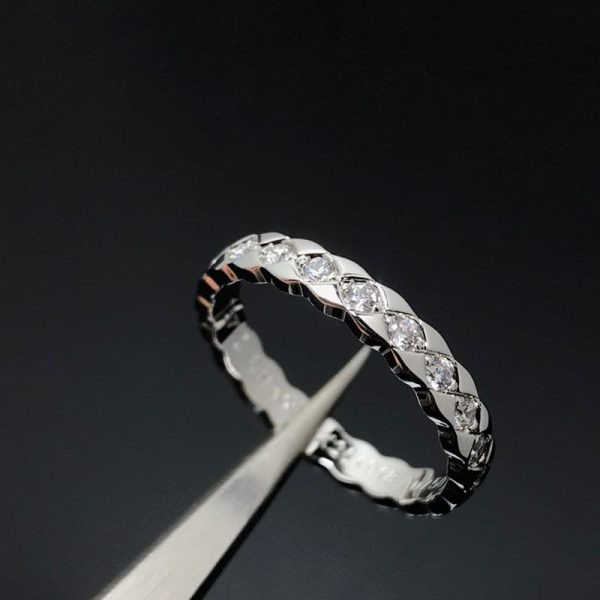 18K CC Coco Crush Mini Diamonds Ring - 图片 6