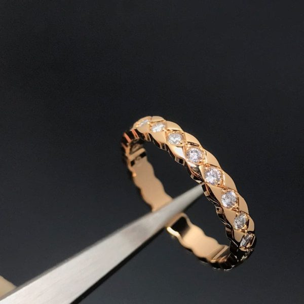 18K CC Coco Crush Mini Diamonds Ring - 图片 4