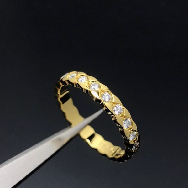 18K CC Coco Crush Mini Diamonds Ring - 图片 7