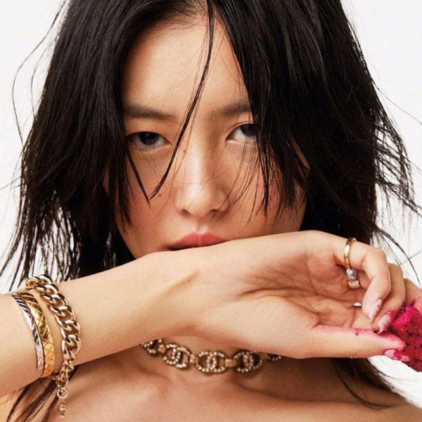 18K Rhinestone 2021 CC Interlocking Choker Necklace - 图片 3