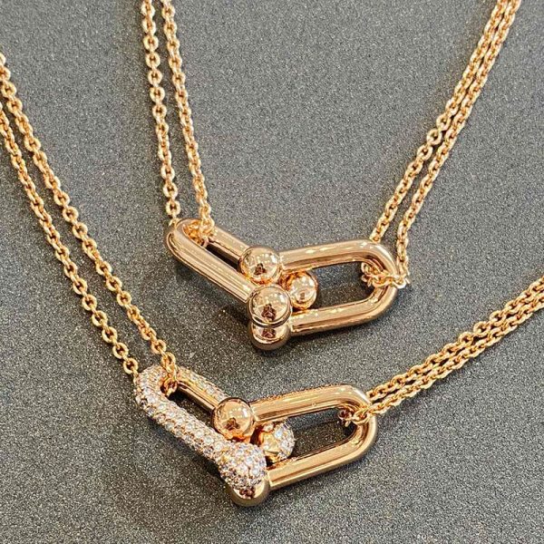 18K T HardWear Double Link Necklace - 图片 7