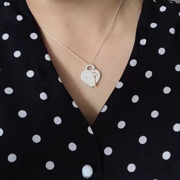 18K Return to Tiffany Heart & Key Necklace - 图片 3