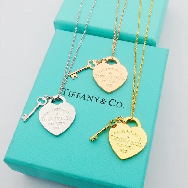 18K Return to Tiffany Heart & Key Necklace - 图片 7