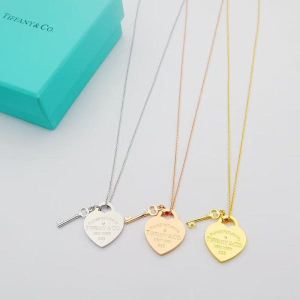 18K Return to Tiffany Heart & Key Necklace - 图片 9