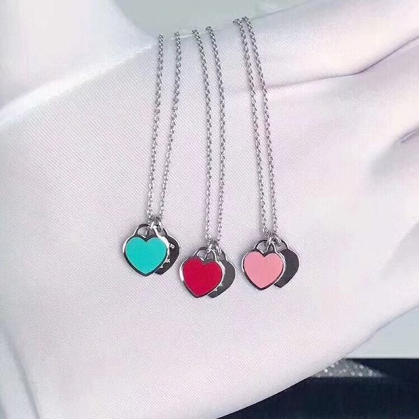 Red Double Heart Necklaces - Image 4