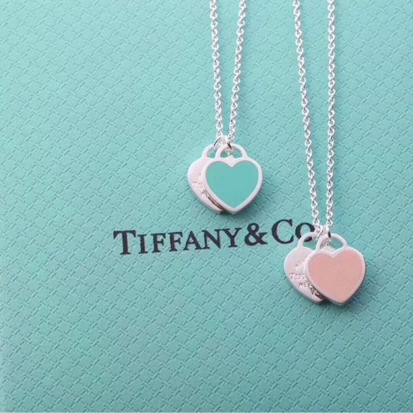 Pink Double Heart Necklaces - Image 5