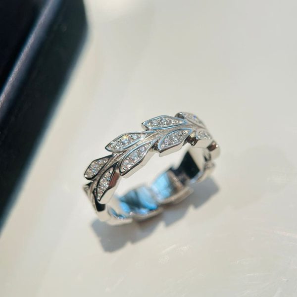 18K White Gold Victoria Vine Ring - 图片 2