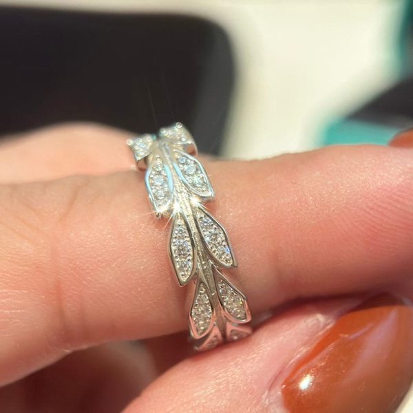 18K White Gold Victoria Vine Ring - 图片 5