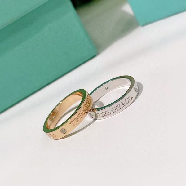 18K White Gold Wedding Ring - 图片 2