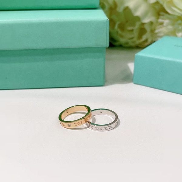 18K Rose Gold T Wedding  Ring - 图片 7
