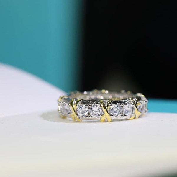 18K T Schlumberger Eighteen Stone Ring - 图片 4