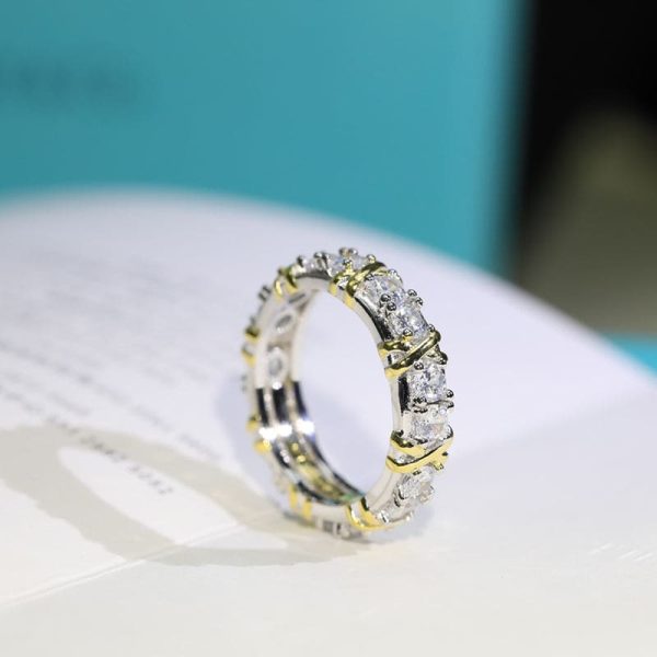 18K T Schlumberger Eighteen Stone Ring - 图片 2