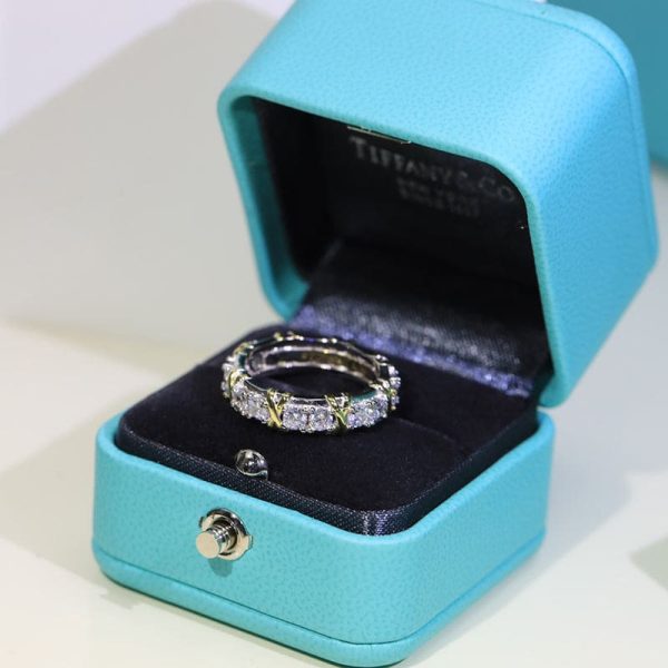 18K T Schlumberger Eighteen Stone Ring - 图片 7