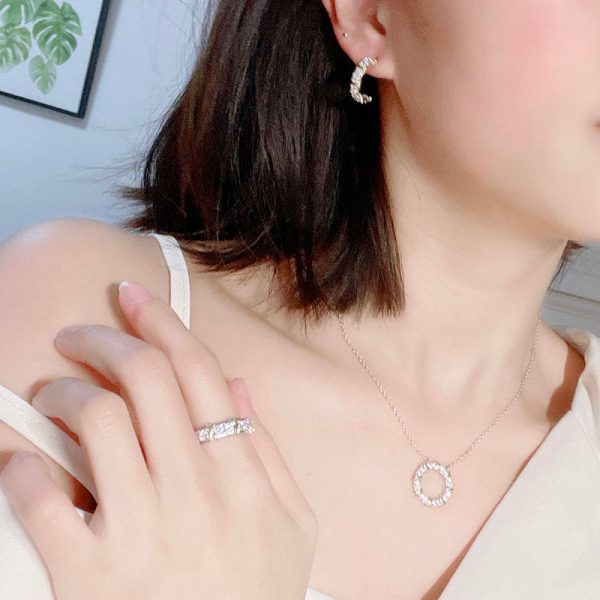 18K T Schlumberger Eighteen Stone Ring - 图片 3