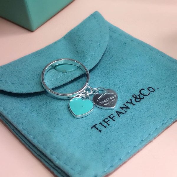 18K T Round & Heart Tag Ring - 图片 4