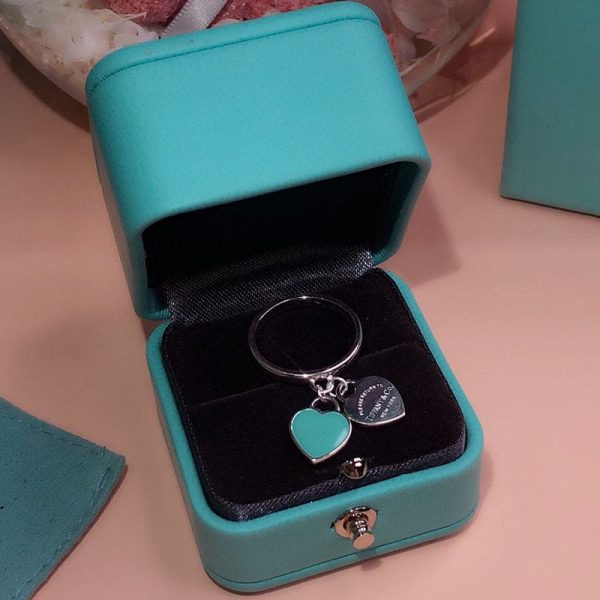 18K T Round & Heart Tag Ring - 图片 7