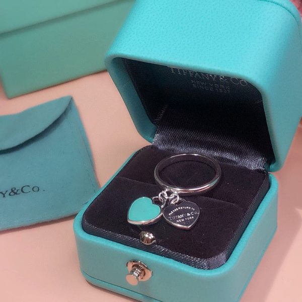 18K T Round & Heart Tag Ring - 图片 8