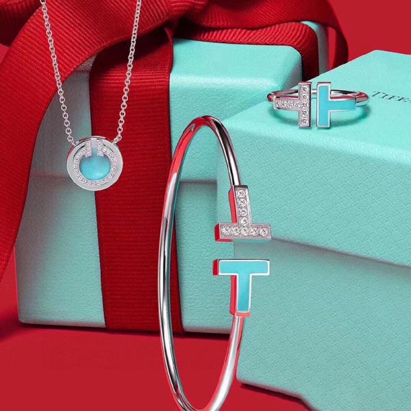18K T Diamond & Turquoise Wire Ring - 图片 7