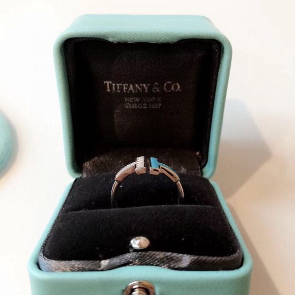 18K T Diamond & Turquoise Wire Ring - 图片 5