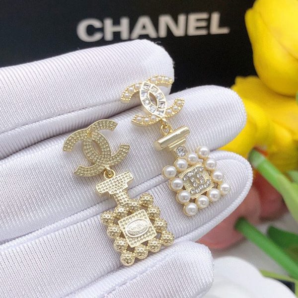 18k CC Pearl Shape Earrings - 图片 4