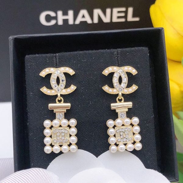 18k CC Pearl Shape Earrings - 图片 3