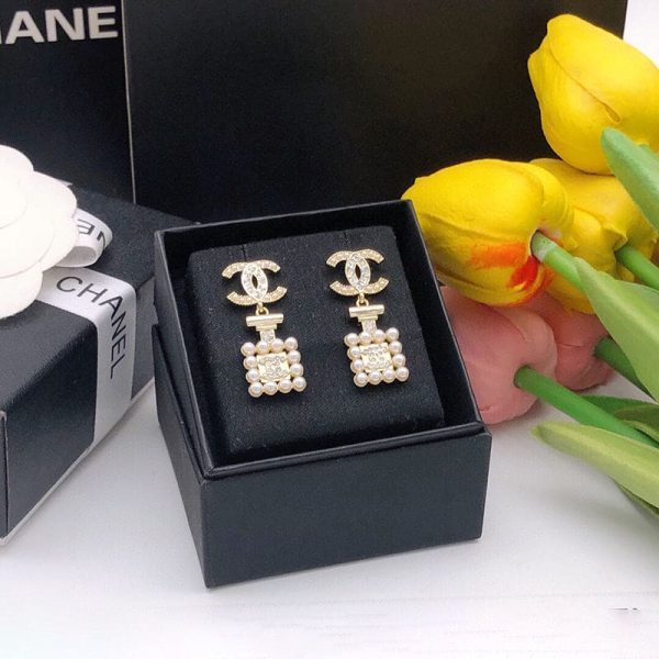 18k CC Pearl Shape Earrings - 图片 6
