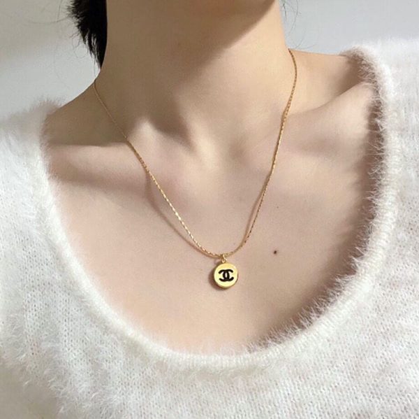 18K CC Pendant Necklace - 图片 3