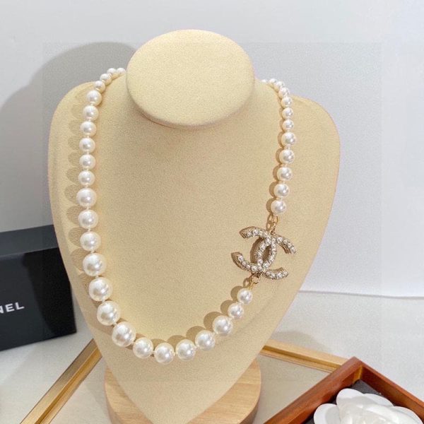 18K CC 100TH ANNIVERSARY Pearl Chain Necklace - Image 5