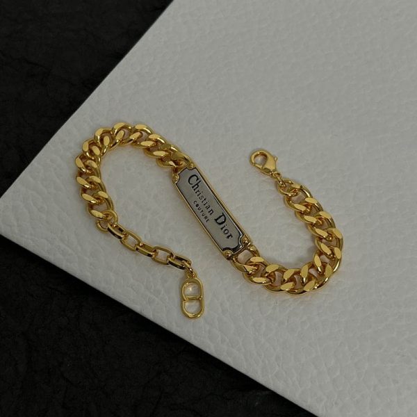 18K CD Couture Link Chain Bracelet - 图片 6