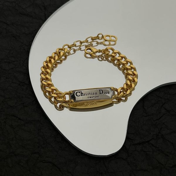 18K CD Couture Link Chain Bracelet - 图片 2