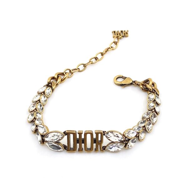 18K CD Revolution Crystals Gold Tone Bracelet - 图片 3