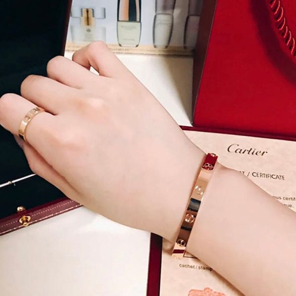 18K Rose Gold Love Bracelet - 图片 6