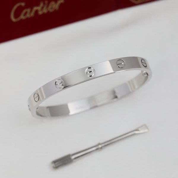 18K White Gold Love Bracelet - 图片 4