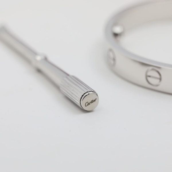 18K White Gold Love Bracelet - 图片 9