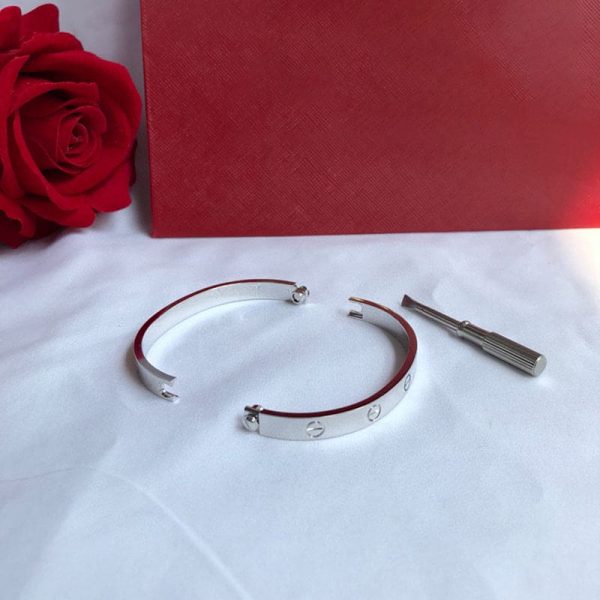 18K White Gold Love Bracelet - 图片 7