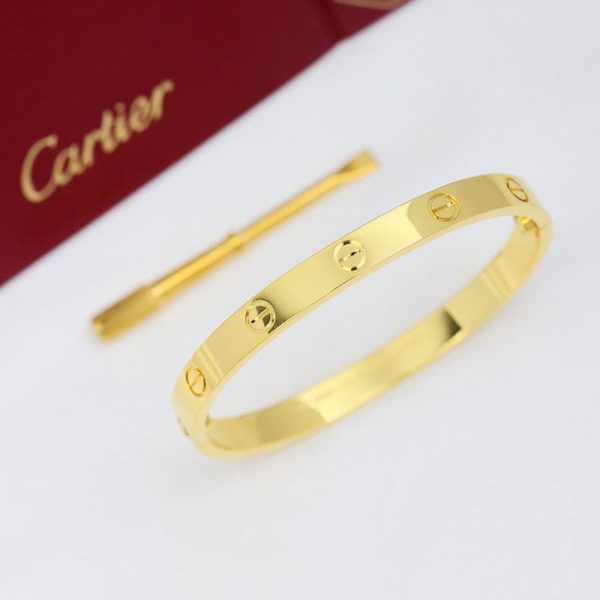 18K Yellow Gold Love Bracelet - Image 7