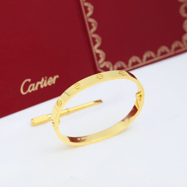 18K Yellow Gold Love Bracelet - Image 4
