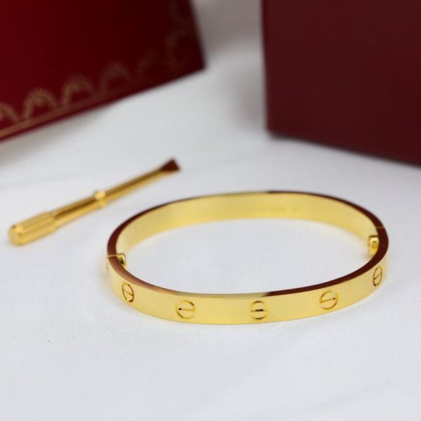18K Yellow Gold Love Bracelet - Image 3