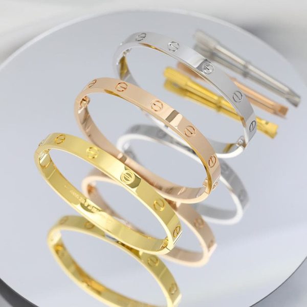18K Yellow Gold Love Bracelet - Image 8