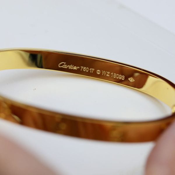 18K Yellow Gold Love Bracelet - Image 5